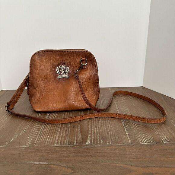 Firenze Handbags - Bratesi Firenze Small Cognac Leather Crossbody Purse [Made in Italy]